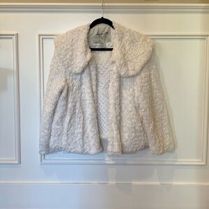 American Rag Cream Teddy Jacket